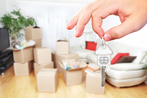 Charity donation and recycling process for reusable items from a property clearance