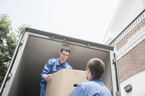 Delivery of belongings into a property after a scheduled removals service