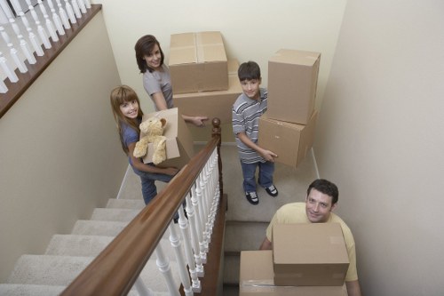 Local moving team handling a flat move in Hollandpark